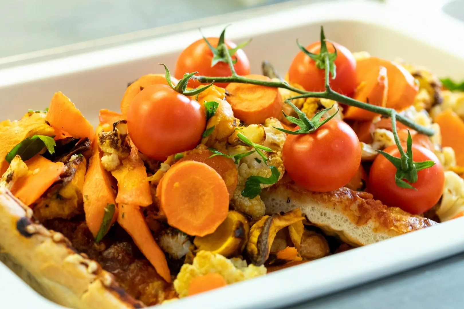 Ofengemüse mit Tomaten vom Buffet