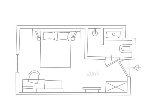 Zeitgeist Vienna - Plan der Zimmerkategorie Urban