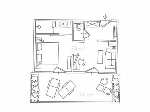 Zeitgeist Vienna Suite mit Terrasse