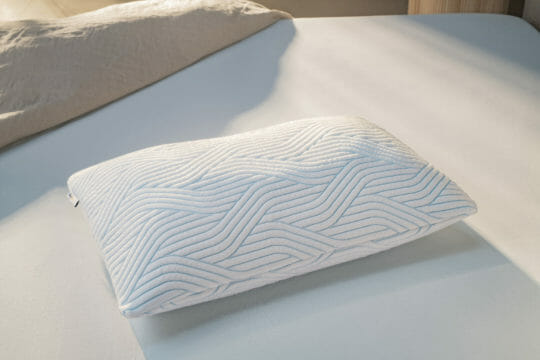 TEMPUR pillow on the bed
